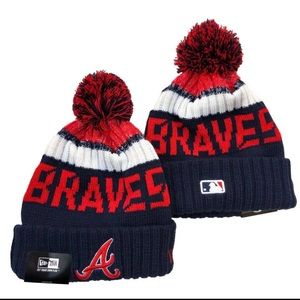 New Era MLB knit Pom beanie Braves